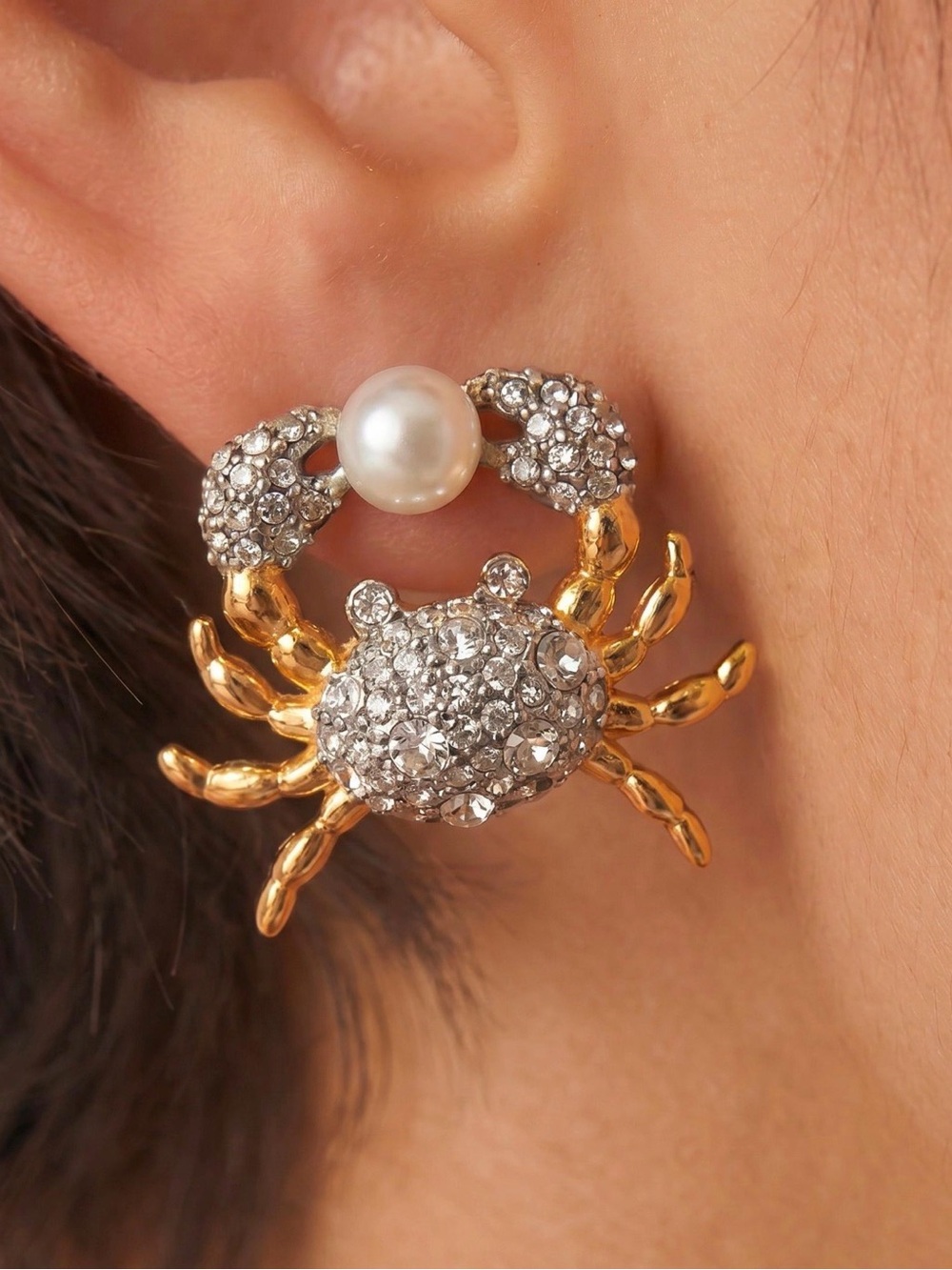 ALEXIS BITTAR Crab Stud Earrings SB01